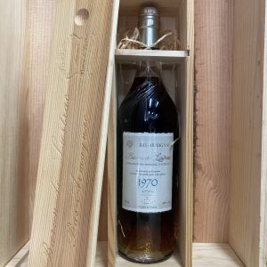 1970 BARON DE LUSTRAC Vintage ARMAGNAC with Wooden Box (700ml)[OWC1]
